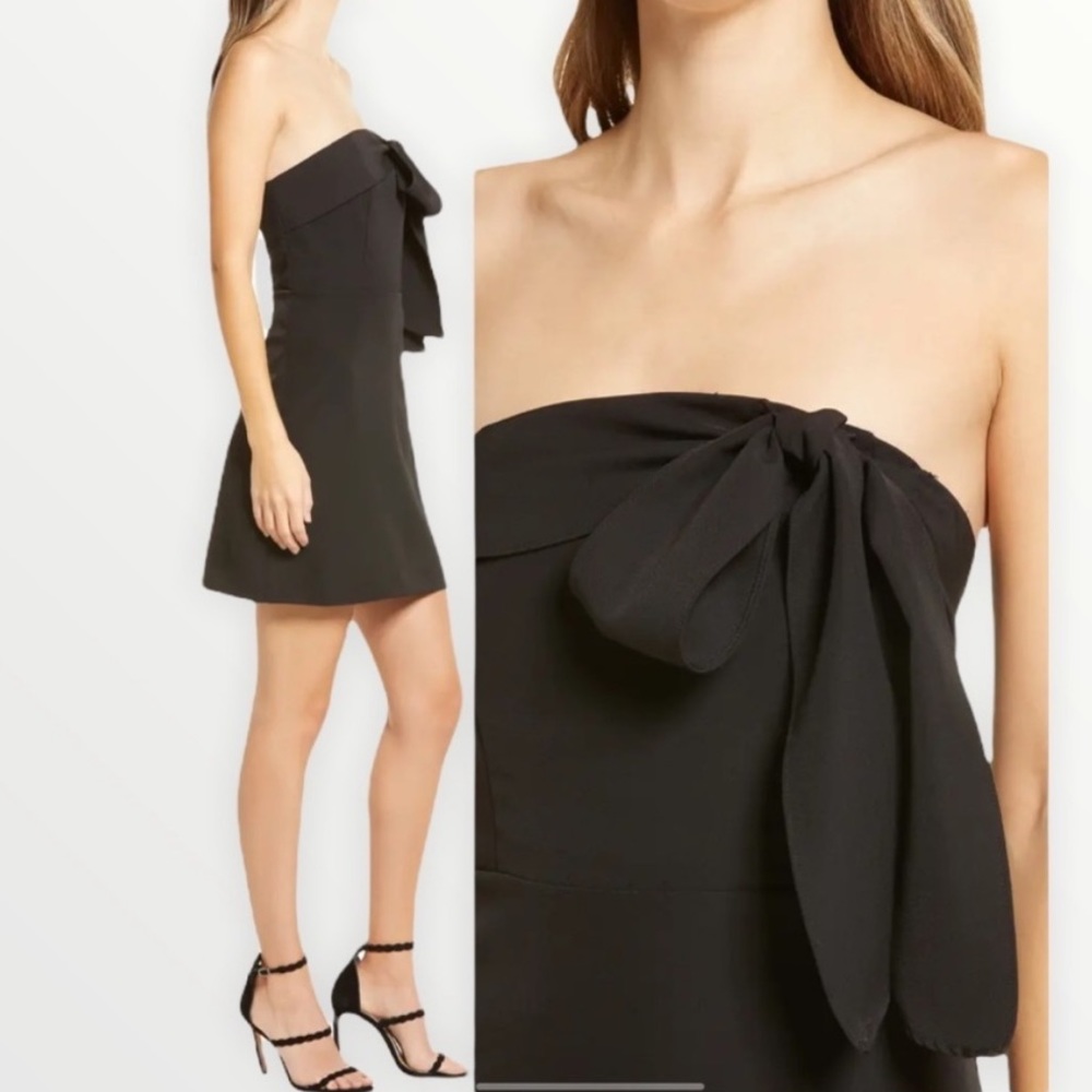 Sam Edelman LBD Strapless Bow Mini Dress NWT